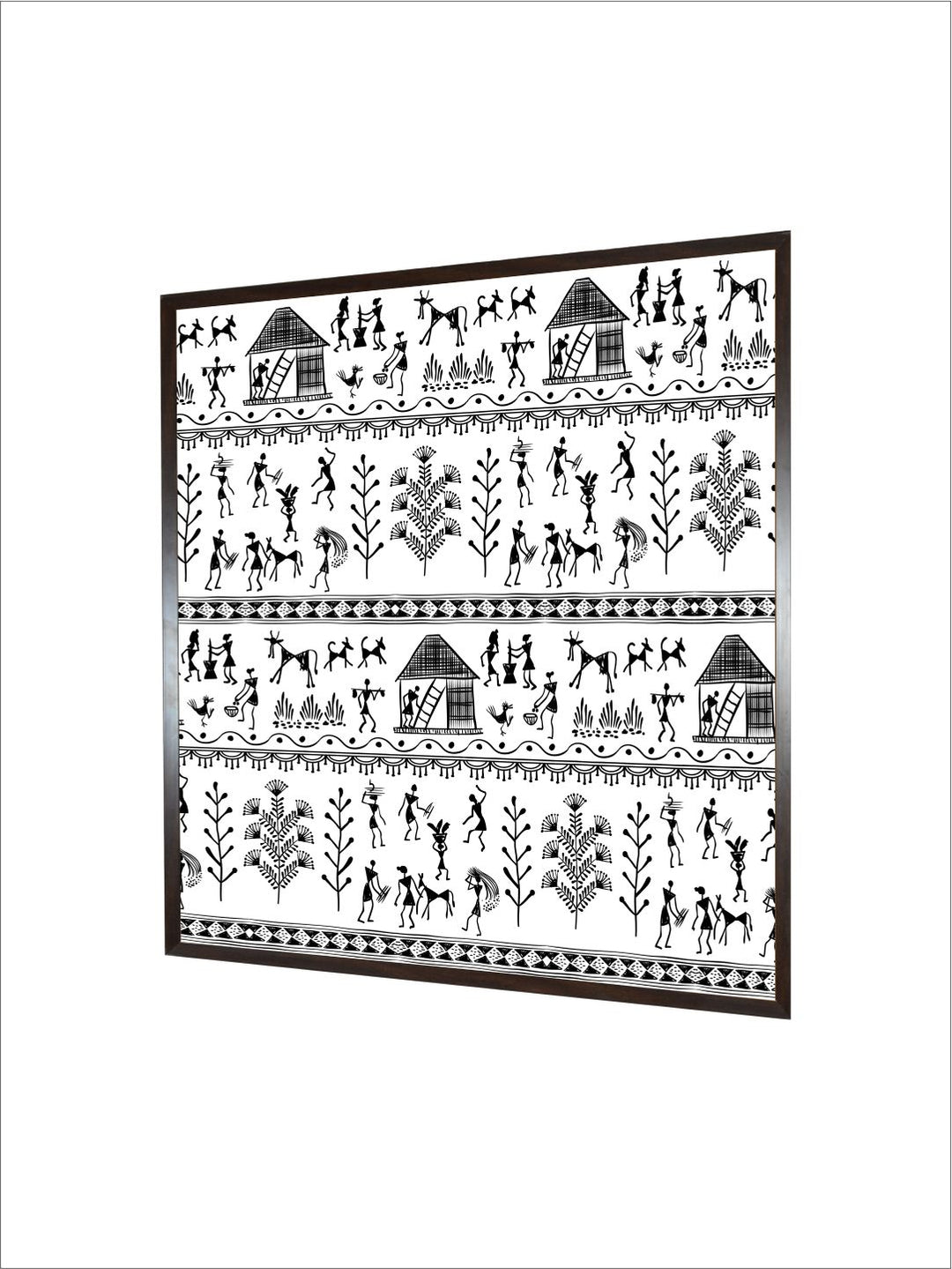 "Warli Tribal Wall Art''