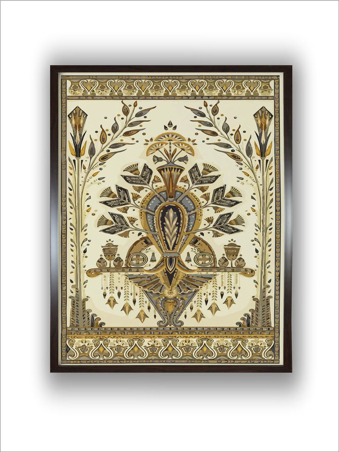 "Indian Art Deco Wall Art''