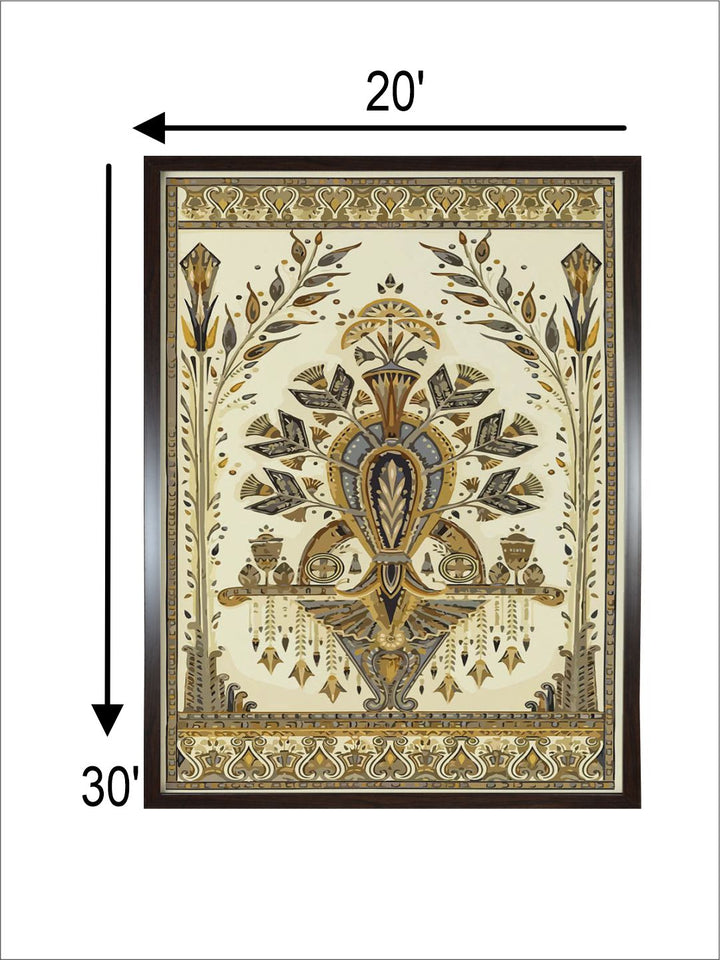 "Indian Art Deco Wall Art''