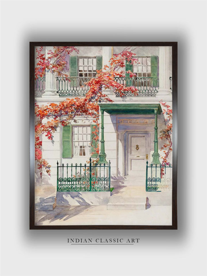 "Vintage Printed Framed Wall Art''
