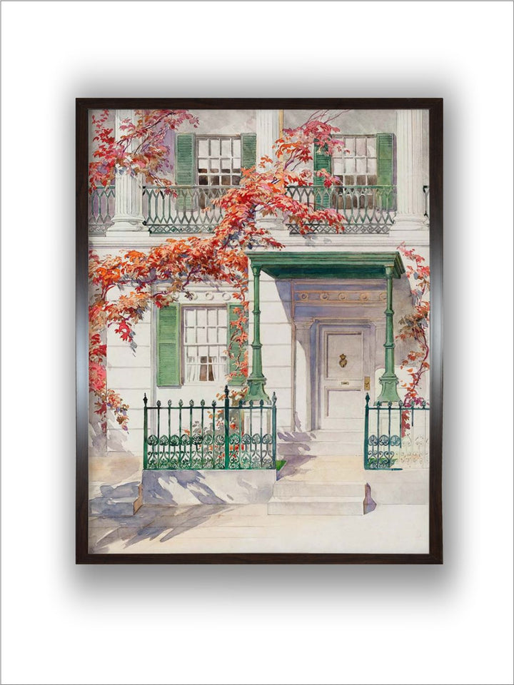"Vintage Printed Framed Wall Art''