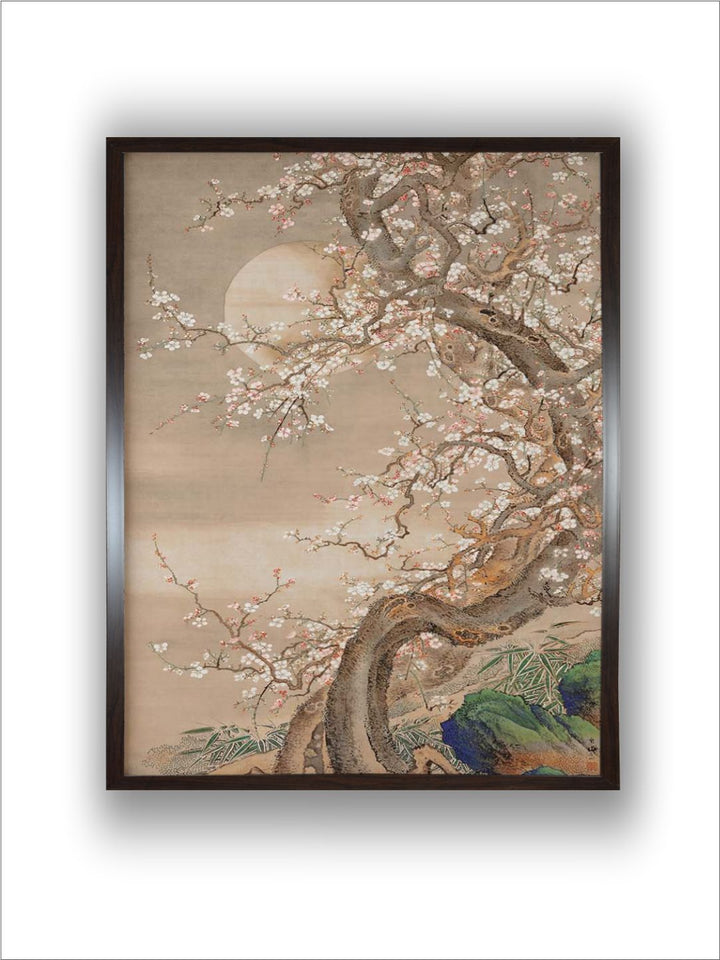"Indian Floral Printed Framed Wall Art''