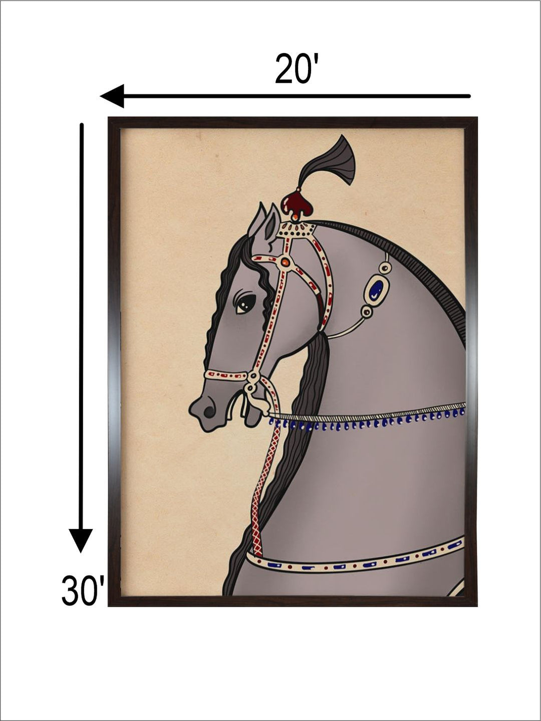 "Persian Horse Wall Art''