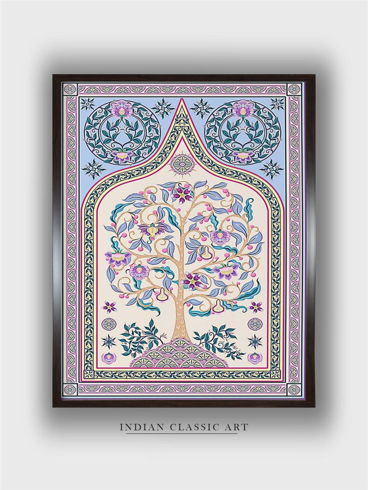 "Islamic Painted Framed Wall Art''