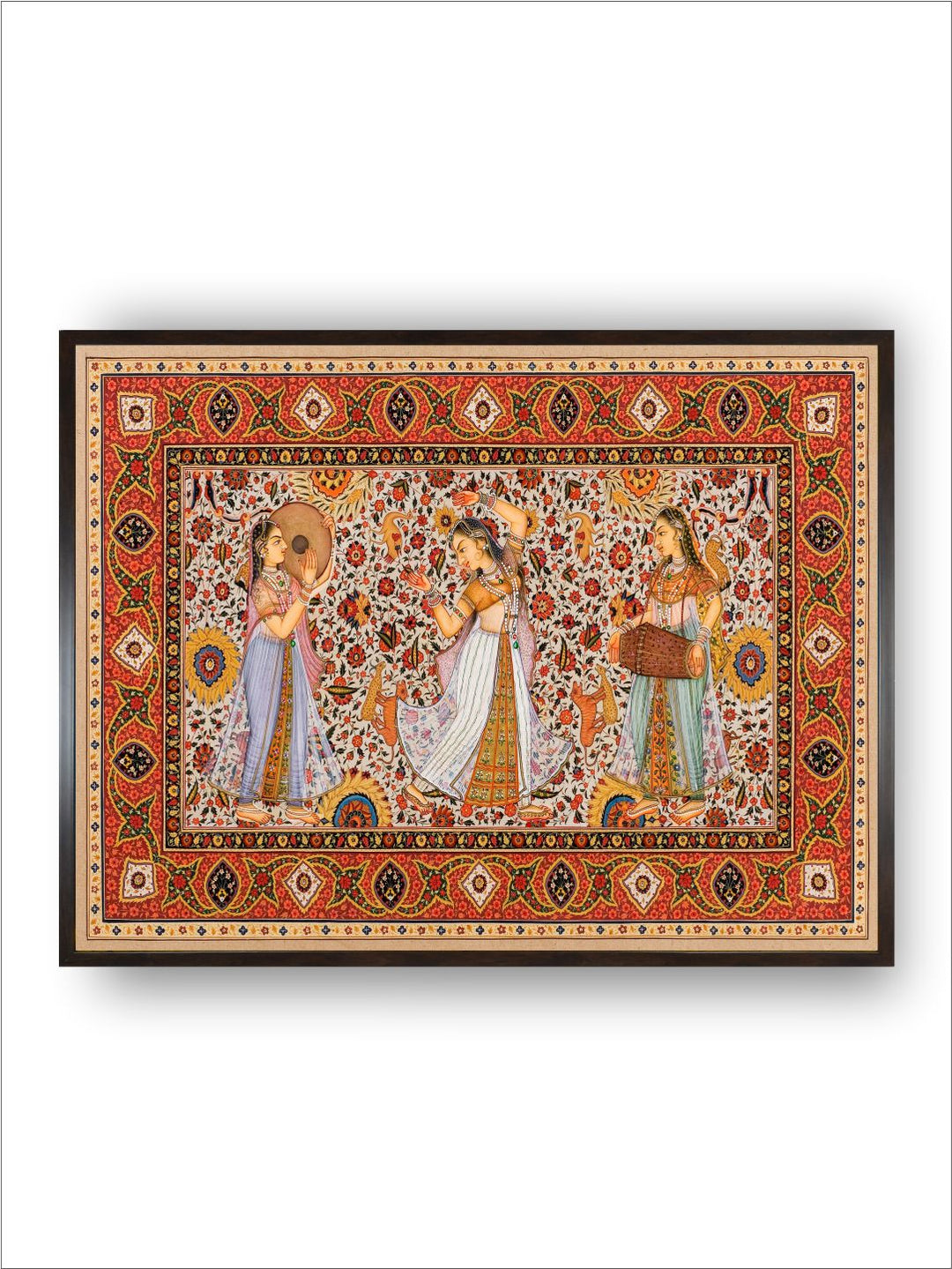 "Old Indian Miniature Printed Framed Wall Art''