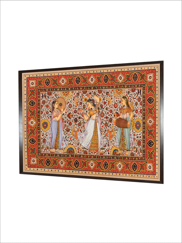 "Old Indian Miniature Printed Framed Wall Art''