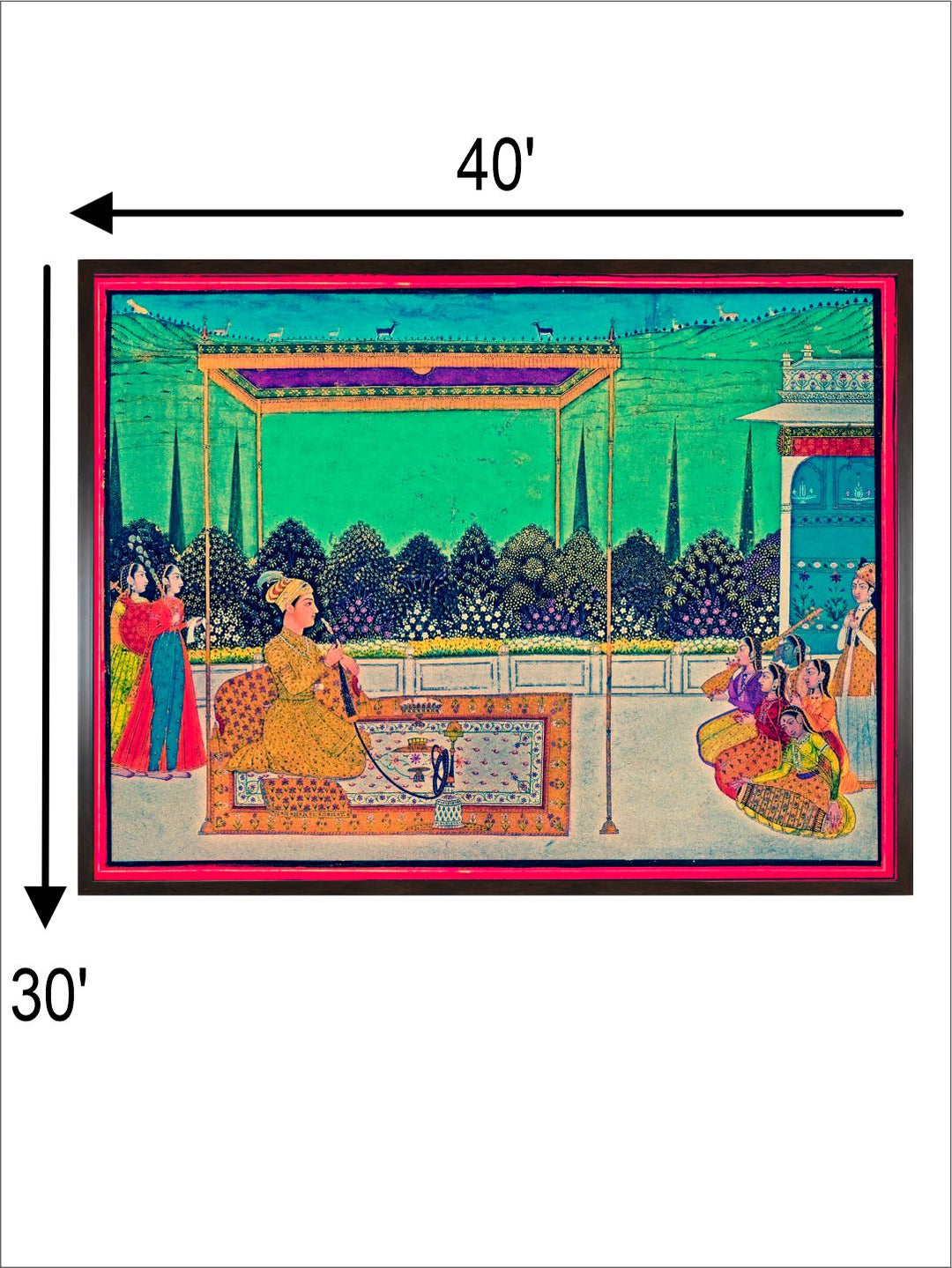 "Mughal Painting Wall Art''