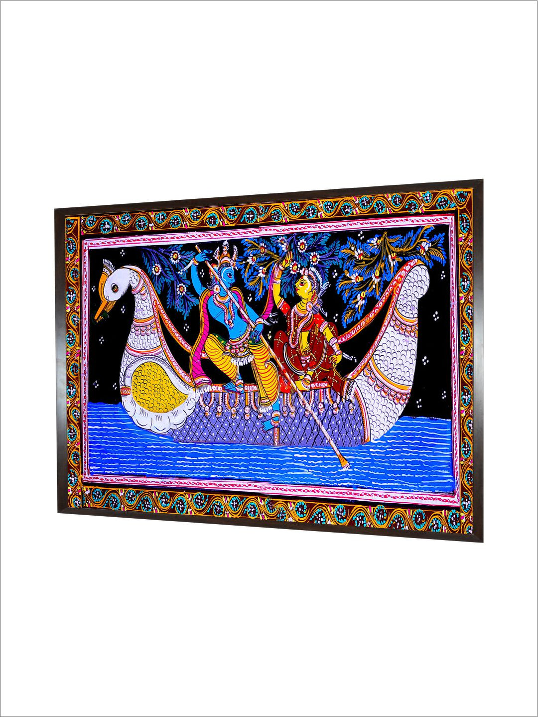 "Madhubani Printed Framed Wall Art''