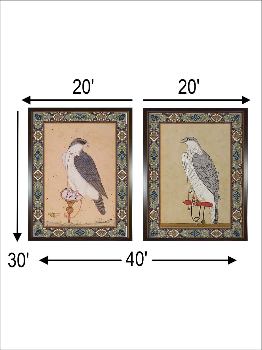 "Vintage Birds Wall Art''