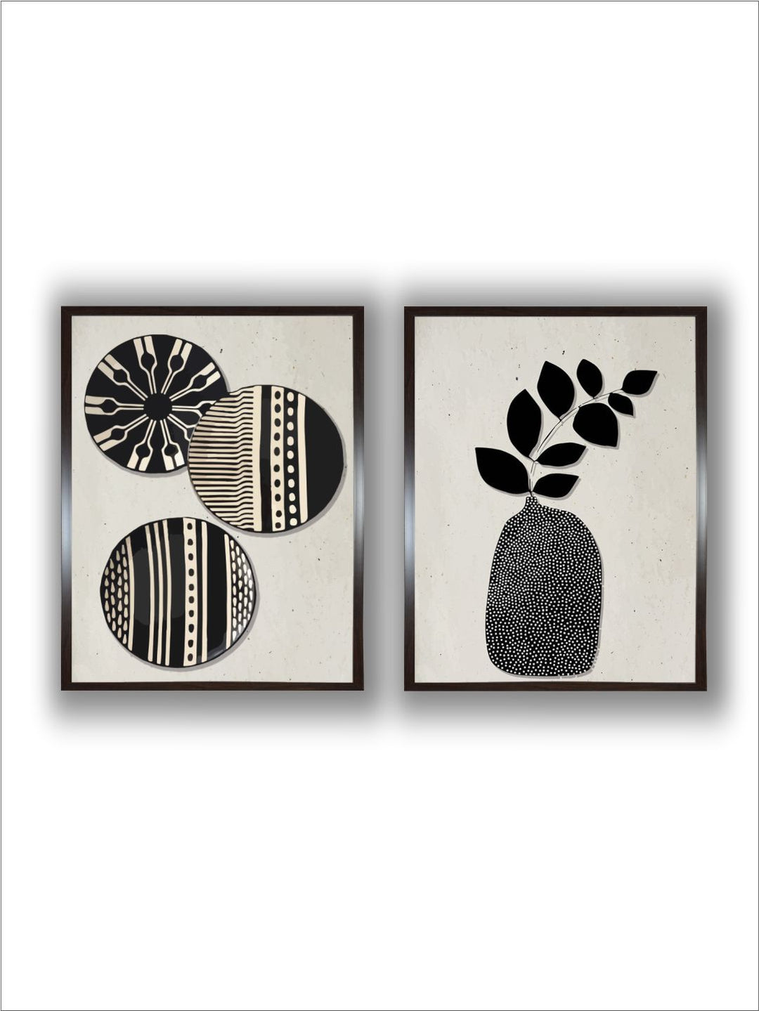 "2 Pieces Ceramic Wall Art''