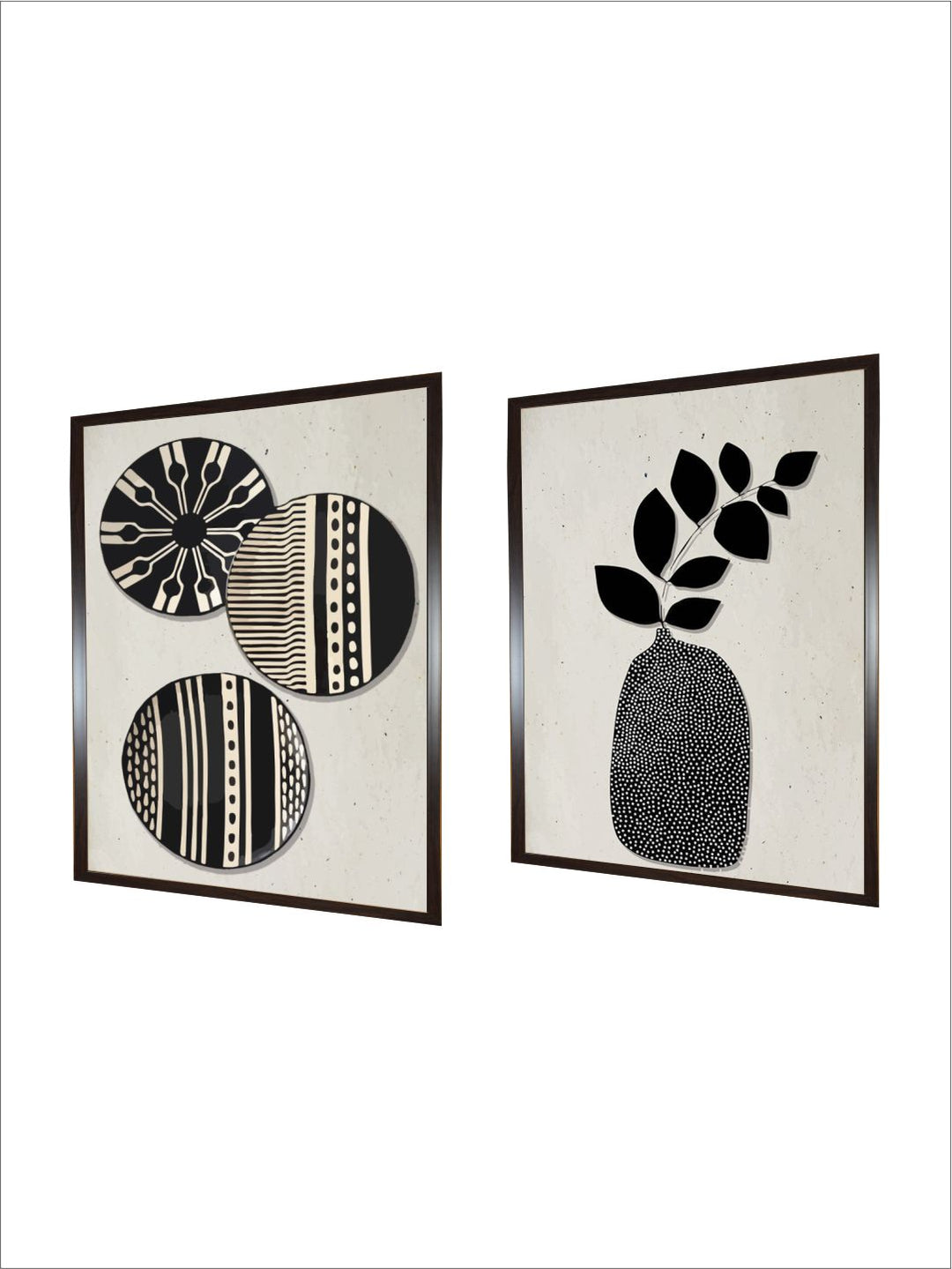 "2 Pieces Ceramic Wall Art''
