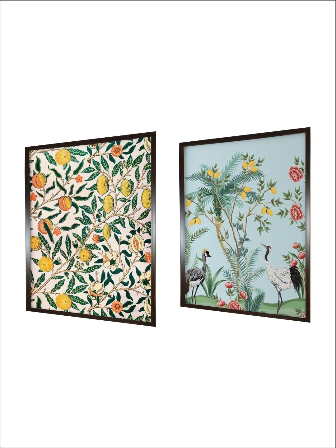 "2 Pcs Royal Floral & Botanical Painting Wall Art''