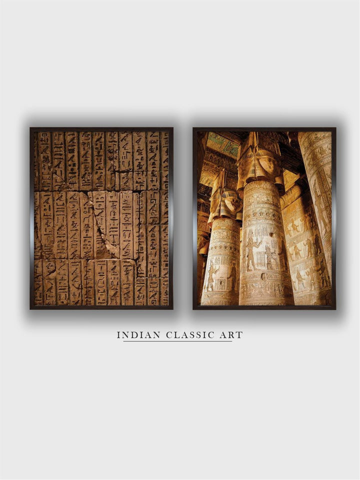 "2 Pieces Jaipur Palace Painted Framed Wall Art''