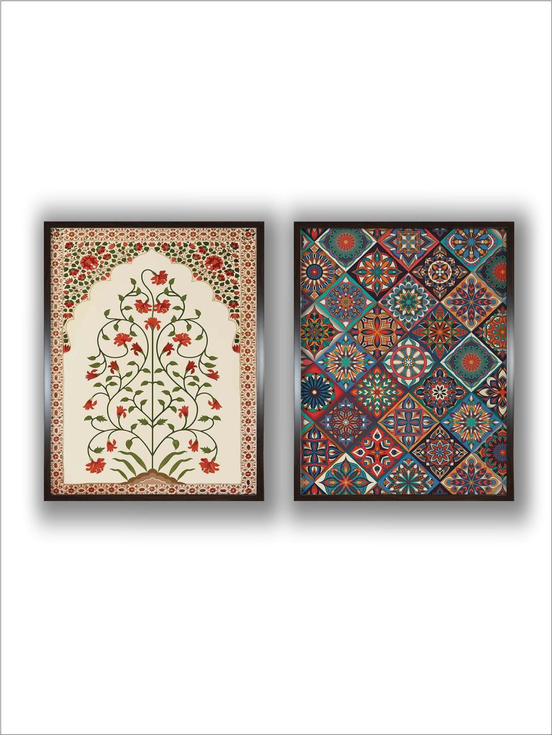 "2 Pieces Floral Painting Canvas Wall Art''