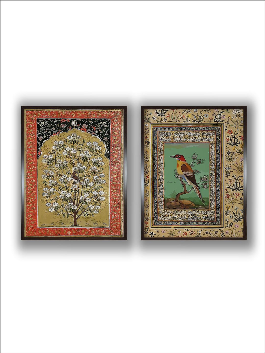 "2 Pieces Vintage Indian Palace Wall Art''