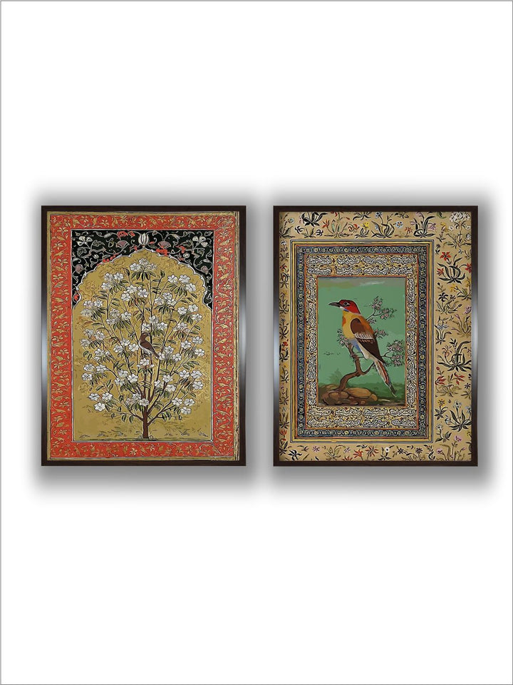 "2 Pieces Vintage Indian Palace Wall Art''