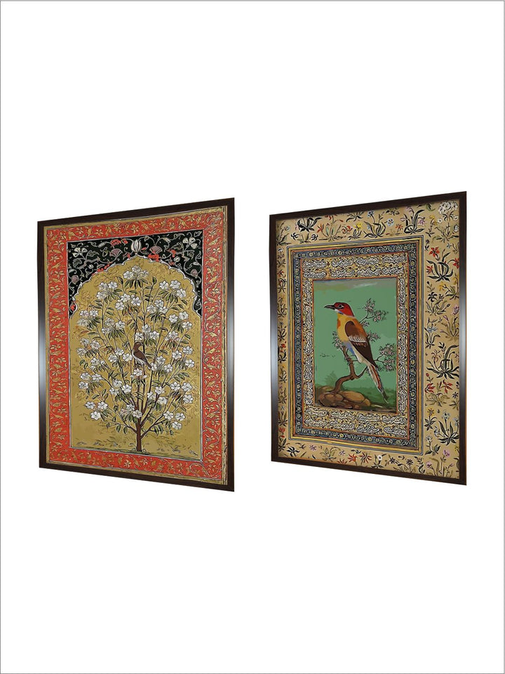 "2 Pieces Vintage Indian Palace Wall Art''