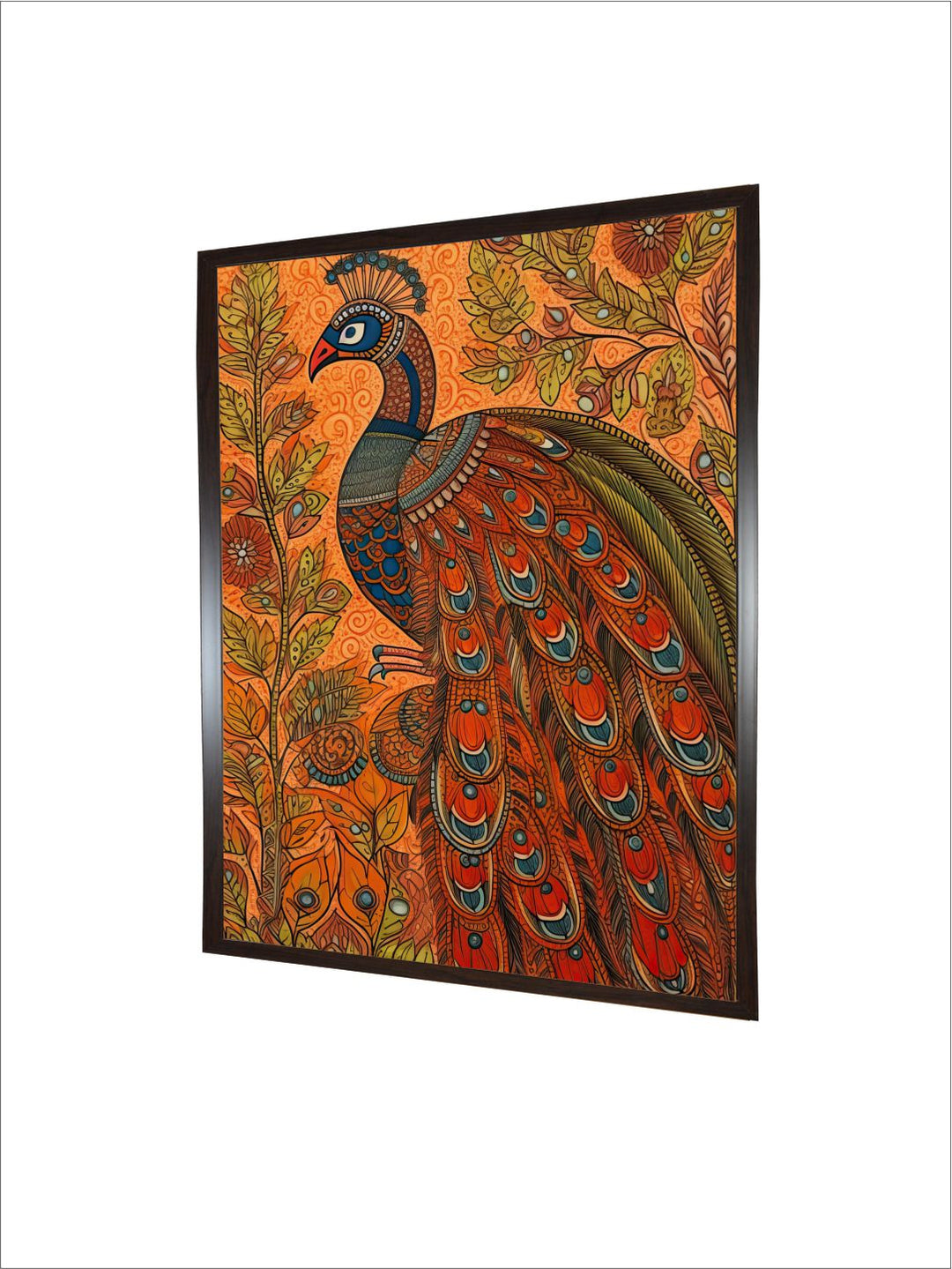 "Peacock Painting Canvas Wall Art''
