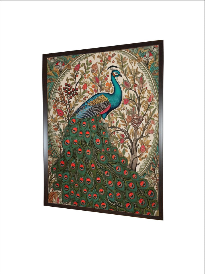 "Peacock Painting Canvas Wall Art''