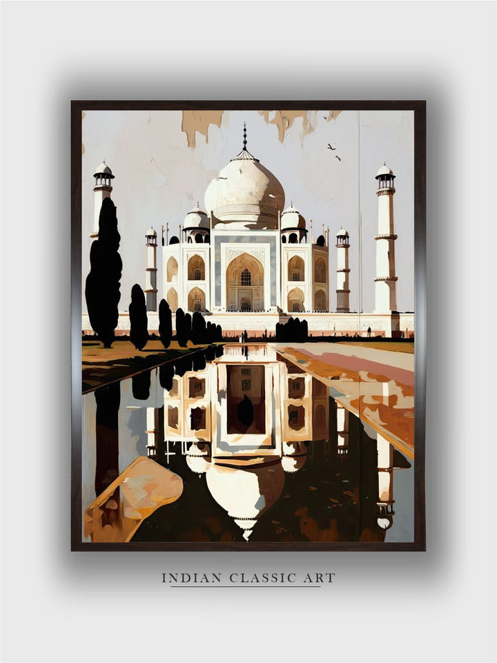 "Taj Mahal Painting Wall Art''