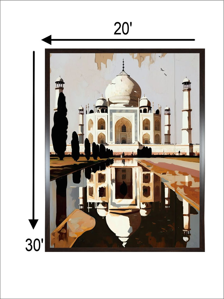 "Taj Mahal Painting Wall Art''