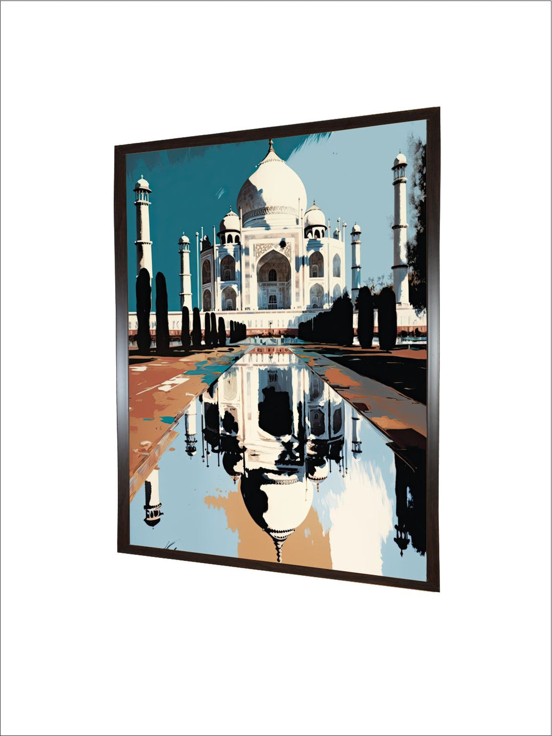 "Taj Mahal Painting Framed Wall Art''