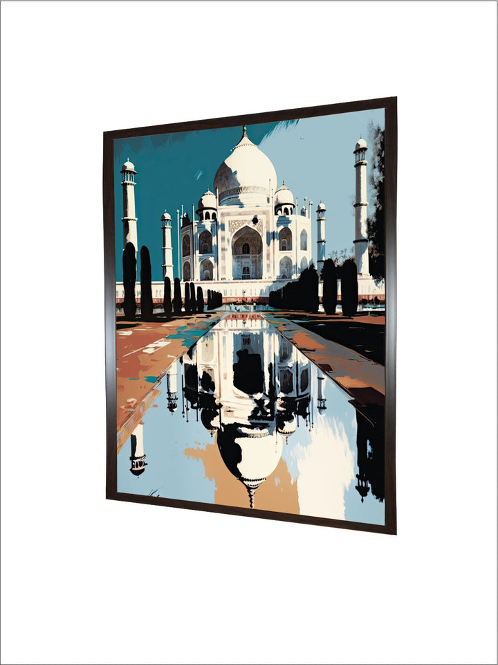 "Taj Mahal Painting Framed Wall Art''