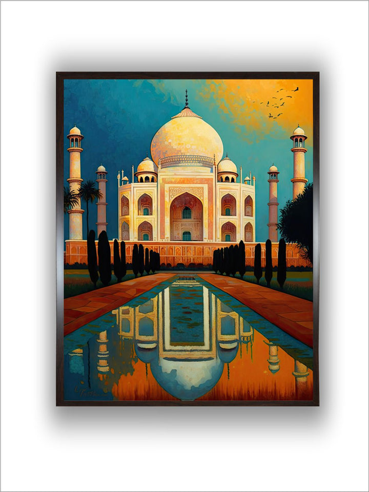 "Taj Mahal Painting Wall Art''