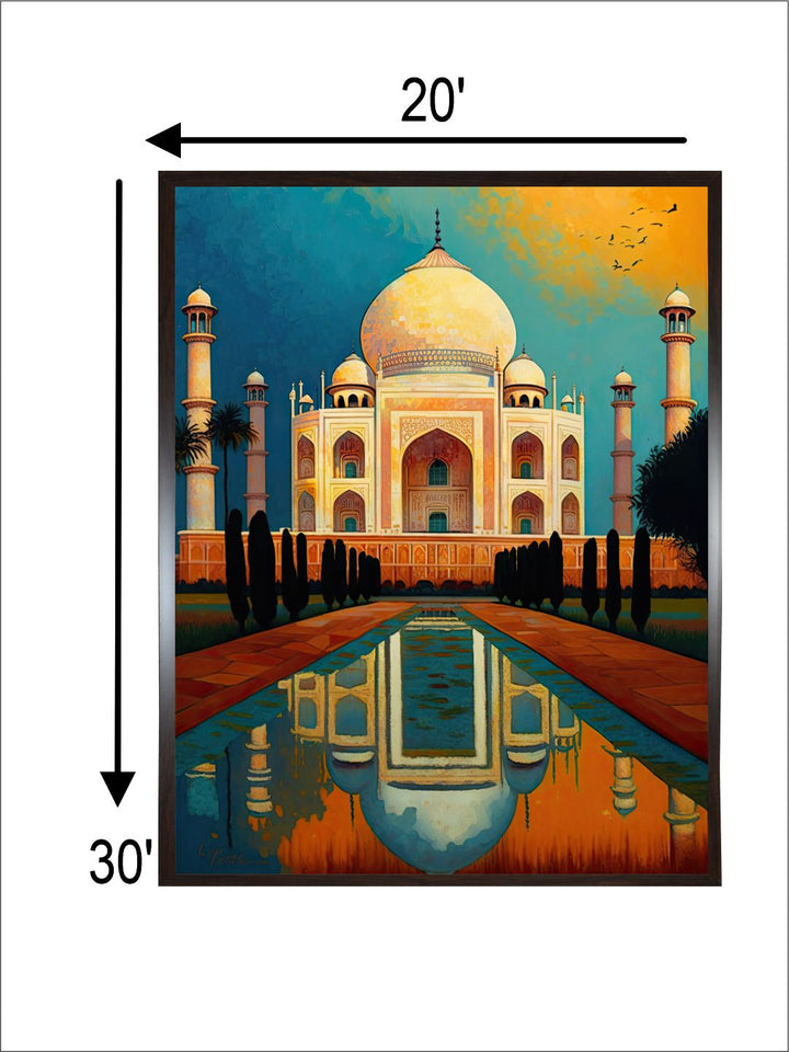 "Taj Mahal Painting Wall Art''