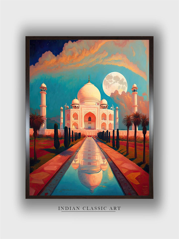 "Taj Mahal Painting Wall Art''