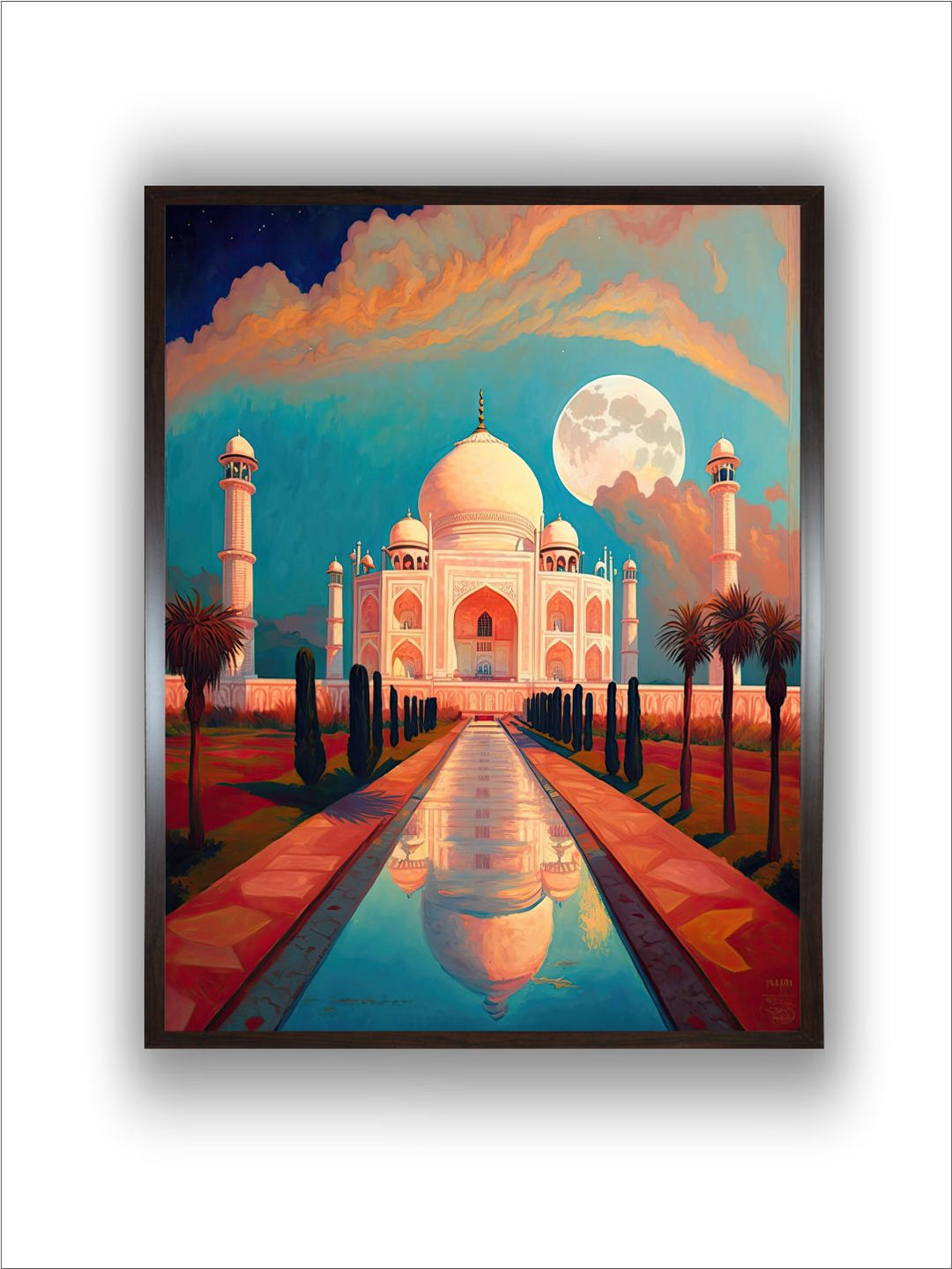 "Taj Mahal Painting Wall Art''