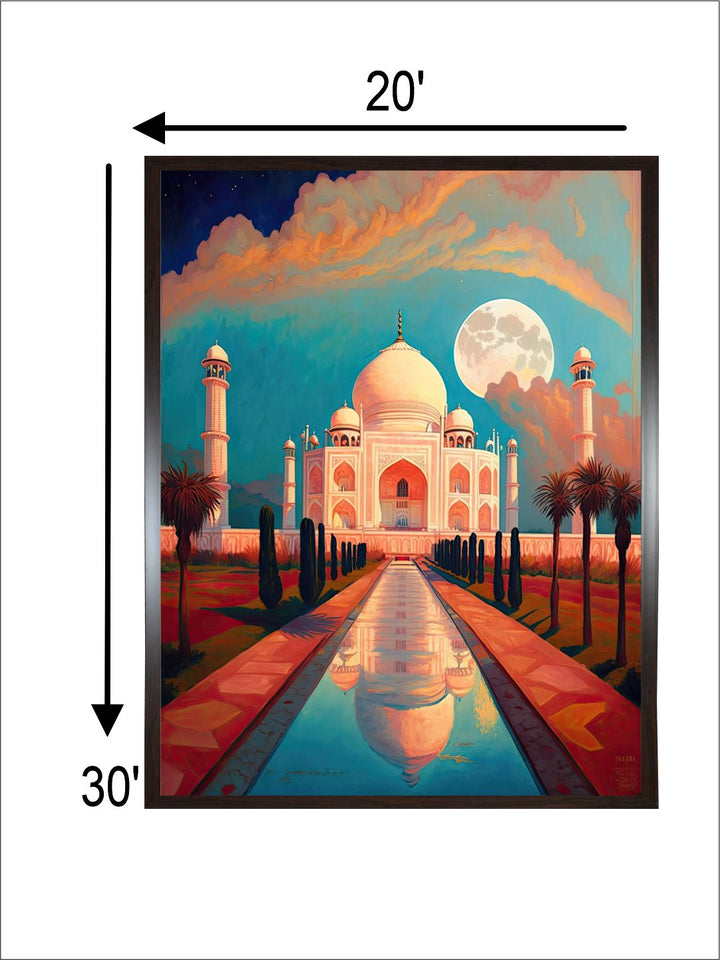 "Taj Mahal Painting Wall Art''