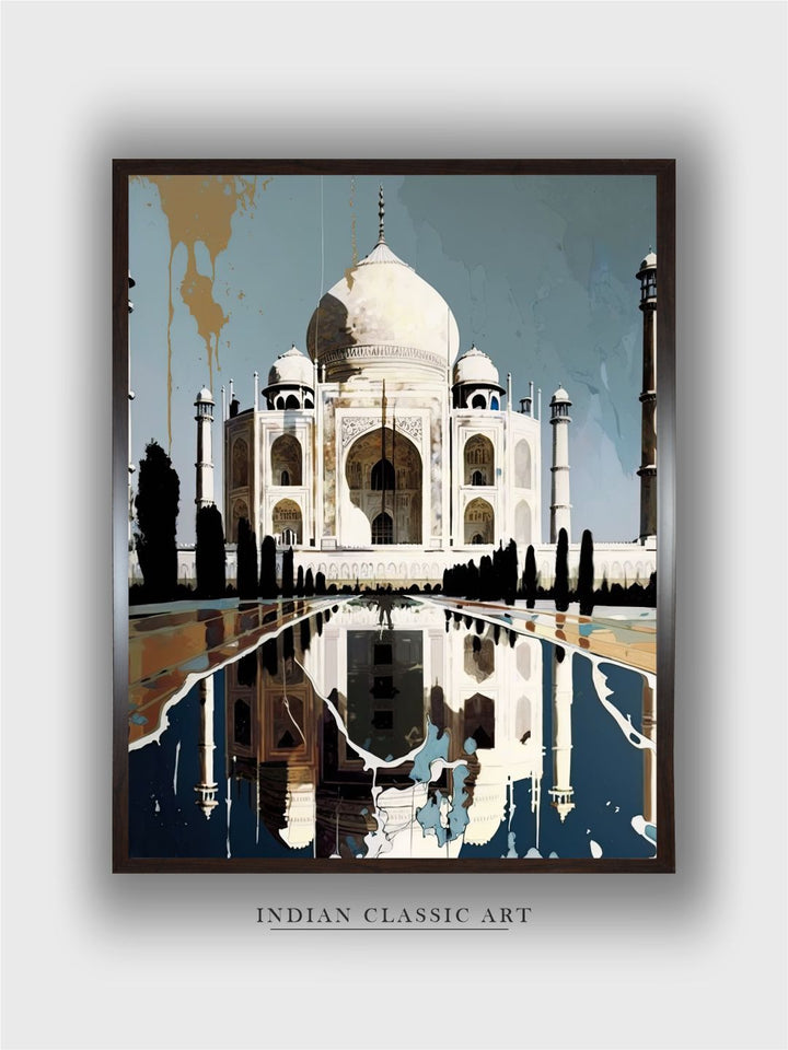 "Taj Mahal Painting Wall Art''