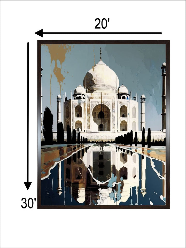 "Taj Mahal Painting Wall Art''