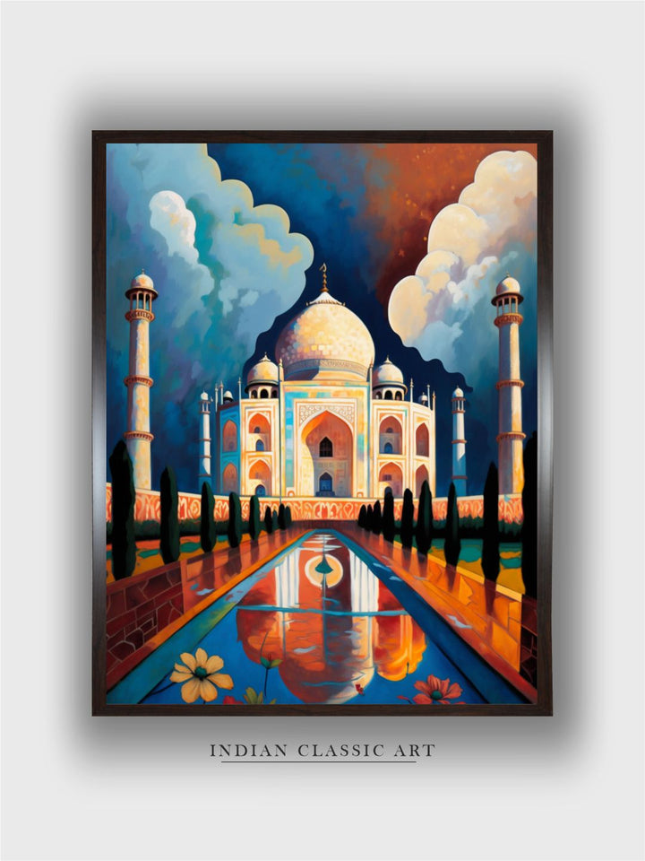 "Taj Mahal Painting Wall Art''