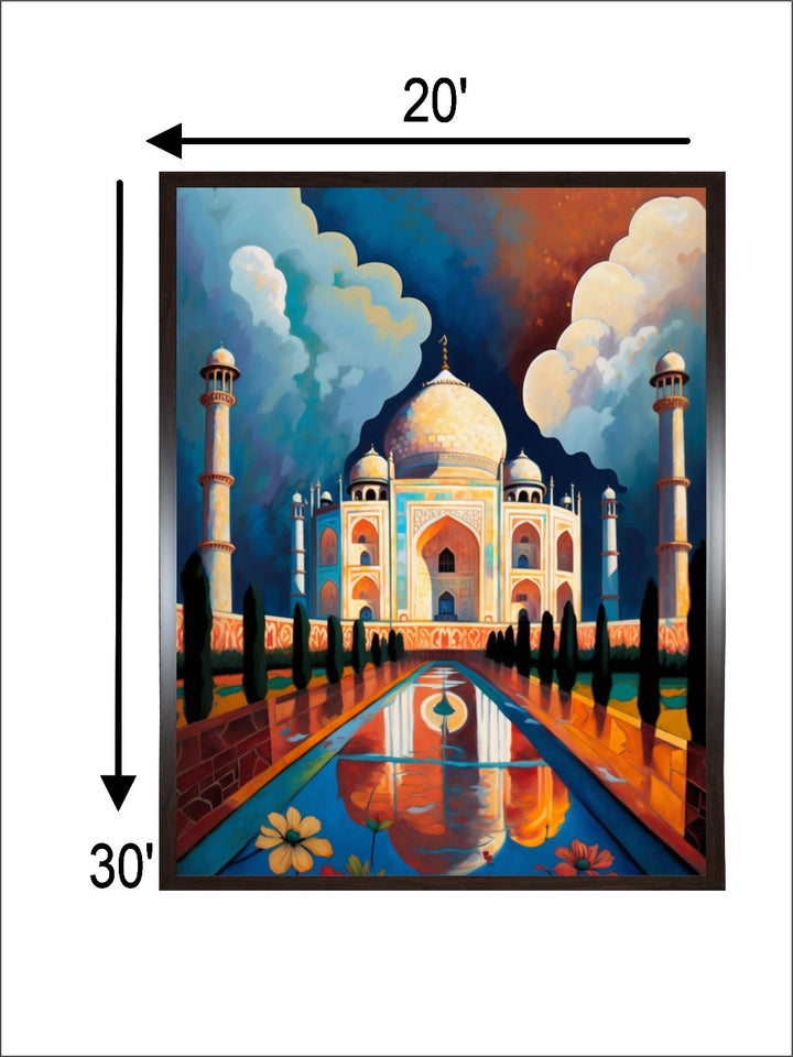 "Taj Mahal Painting Wall Art''