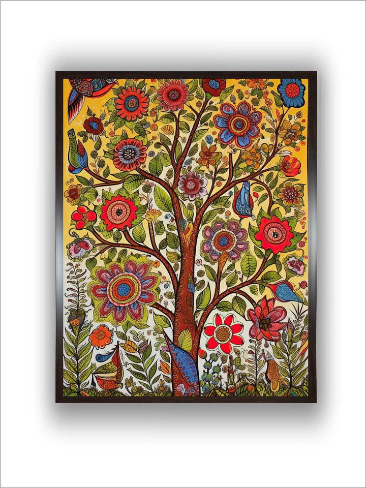 "Madhubani Painting Wall Art''