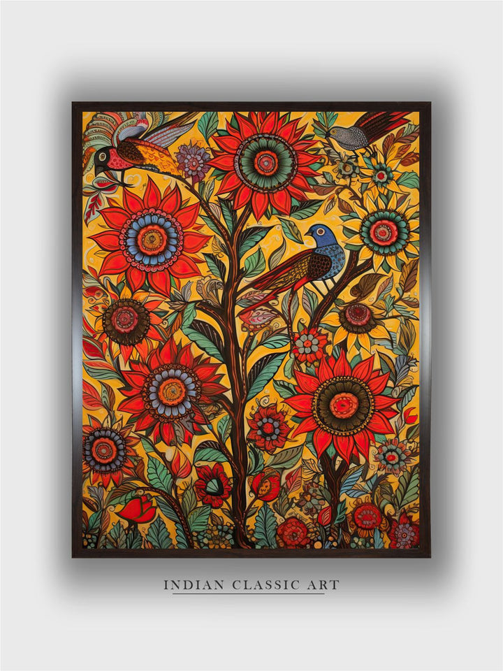 "Madhubani Wall Art''