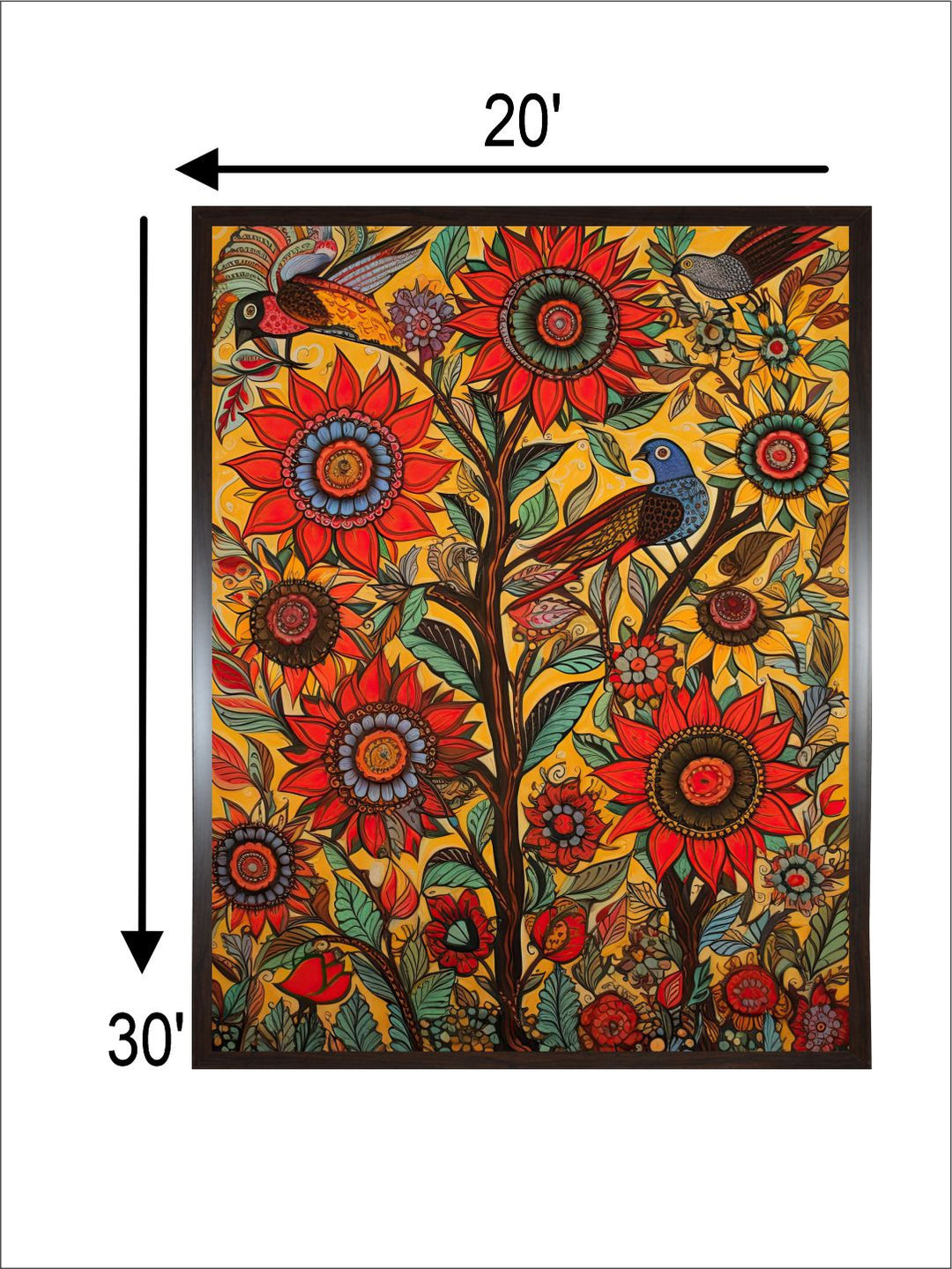 "Madhubani Wall Art''