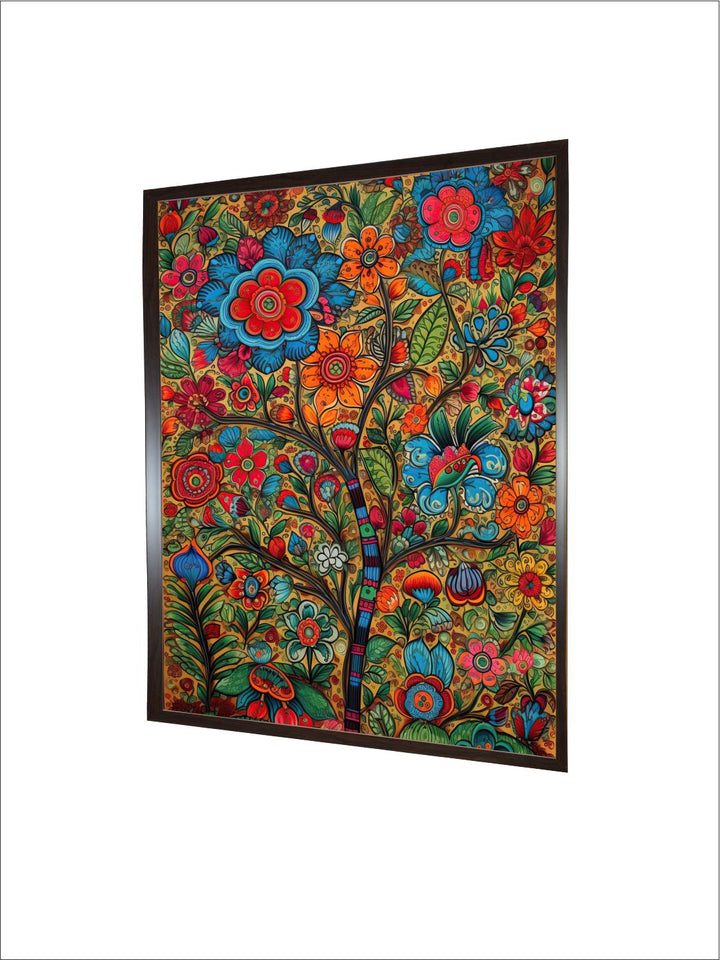 "Madhubani Painting Canvas Wall Art''