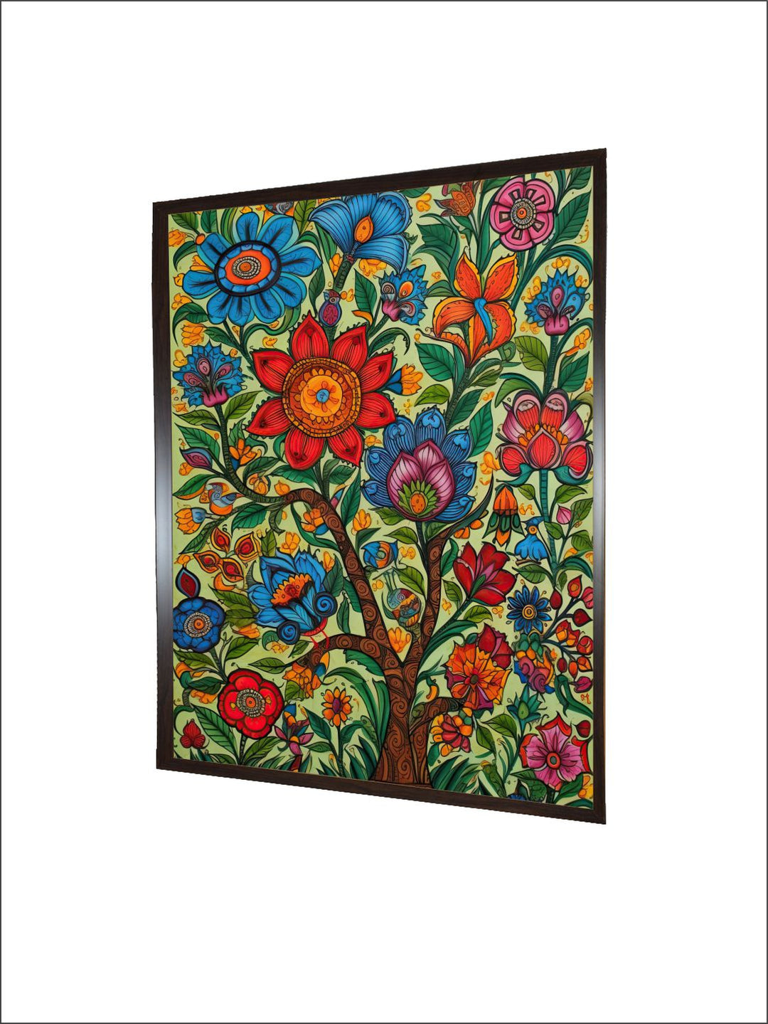 "Madhubani Painting Canvas Wall Art''