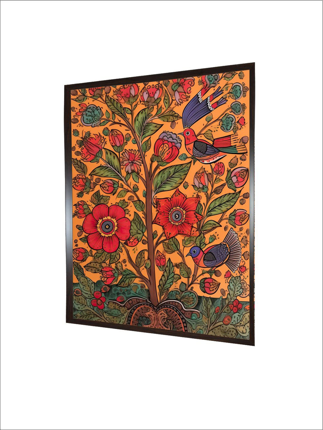 "Madhubani Painting Canvas Wall Art''