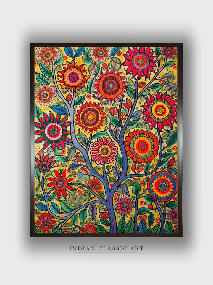 "Madhubani Wall Art''