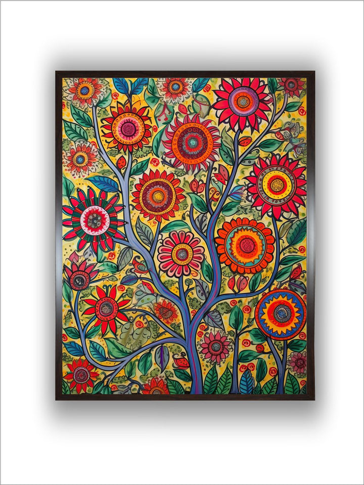 "Madhubani Wall Art''
