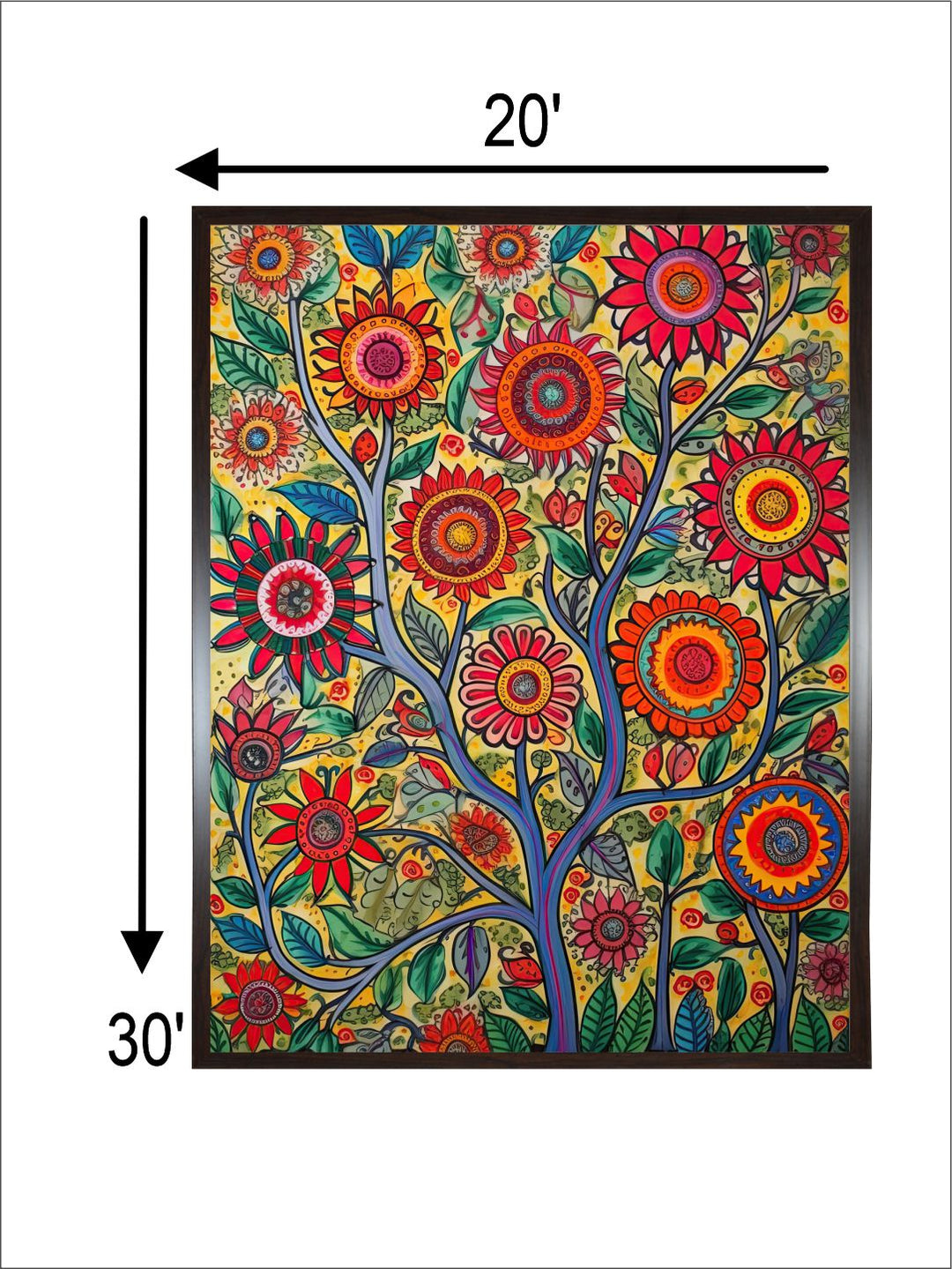 "Madhubani Wall Art''