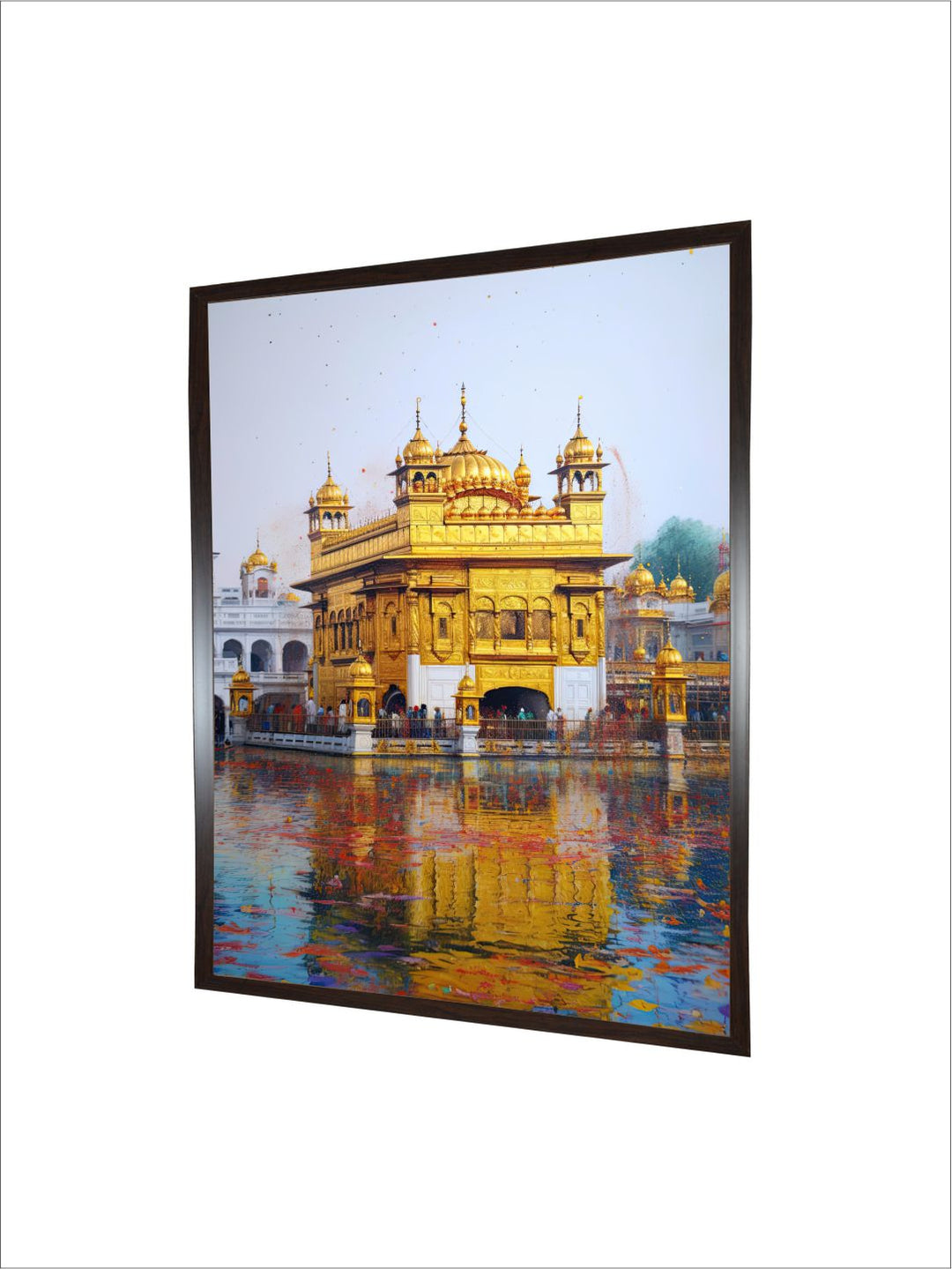 "Golden Temple Painting Canvas Wall Art''