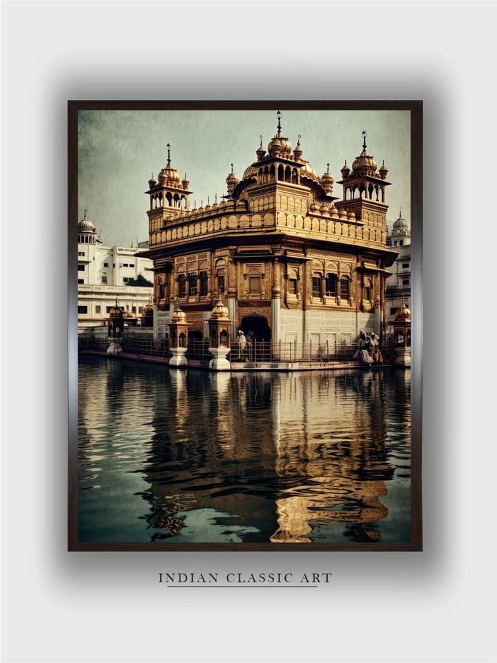"Golden Temple Wall Art''