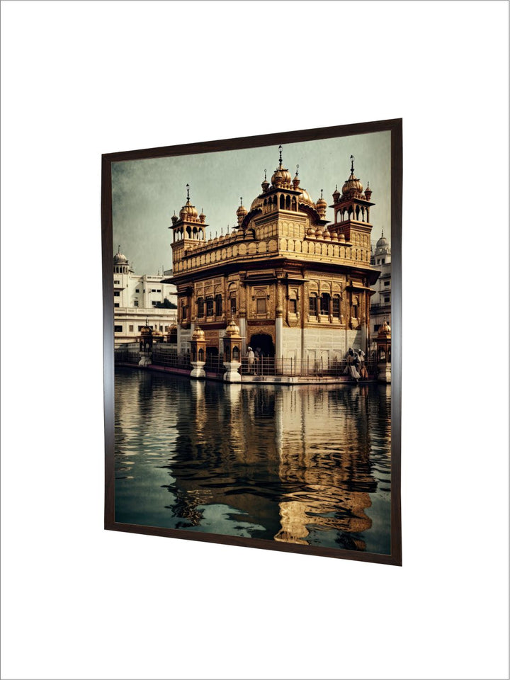 "Golden Temple Wall Art''