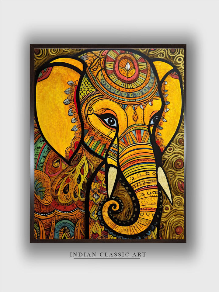 "Majestic Indian Inspired Wall Art''