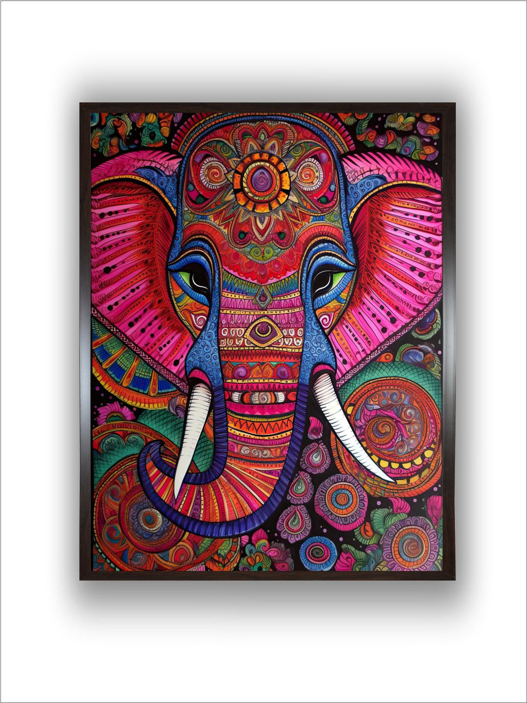"Majestic Indian Inspired Wall Art''